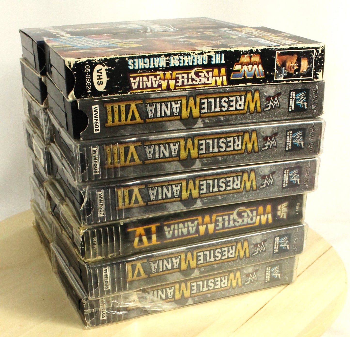 Vintage WWF/WWE WrestleMania VHS Lot – WrestleMania X to XXI + Best of Collection