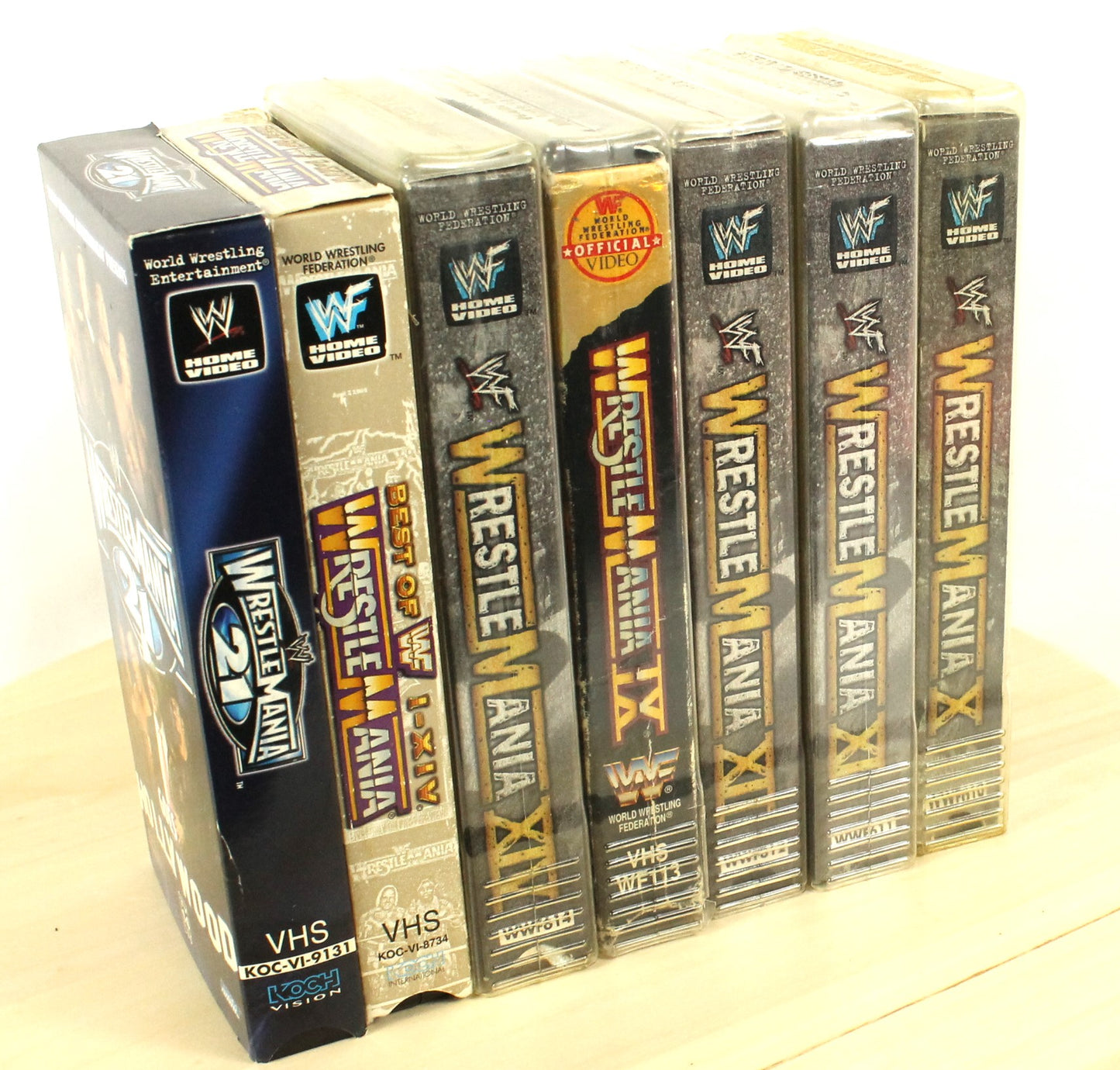 Vintage WWF/WWE WrestleMania VHS Lot – WrestleMania X to XXI + Best of Collection