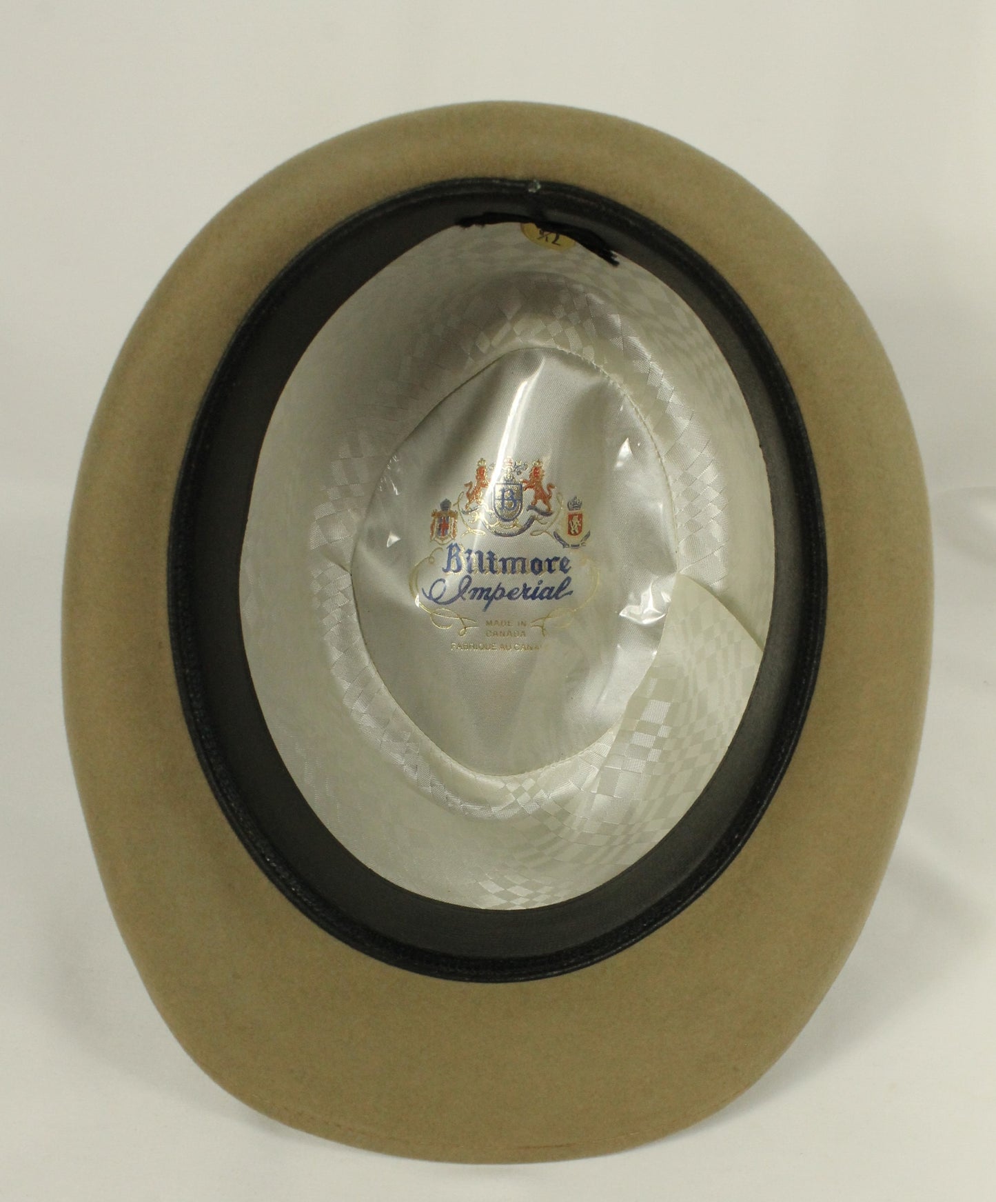 Stylish Biltmore Imperial "Tyrolean" Style Felt Hat with Feather Accent - Size 7 3/8