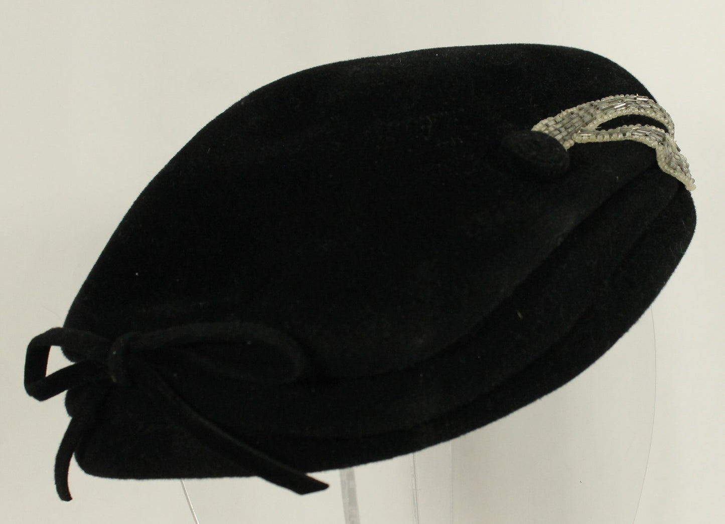 Collection of Classic Black Women's Headwear (5 Hats) - Velvet, Fascinator & Cloche