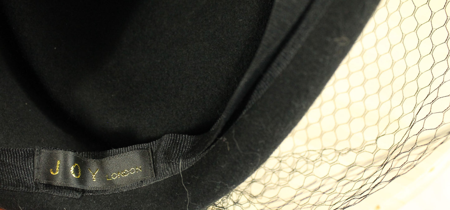 Collection of Classic Black Women's Headwear (5 Hats) - Velvet, Fascinator & Cloche