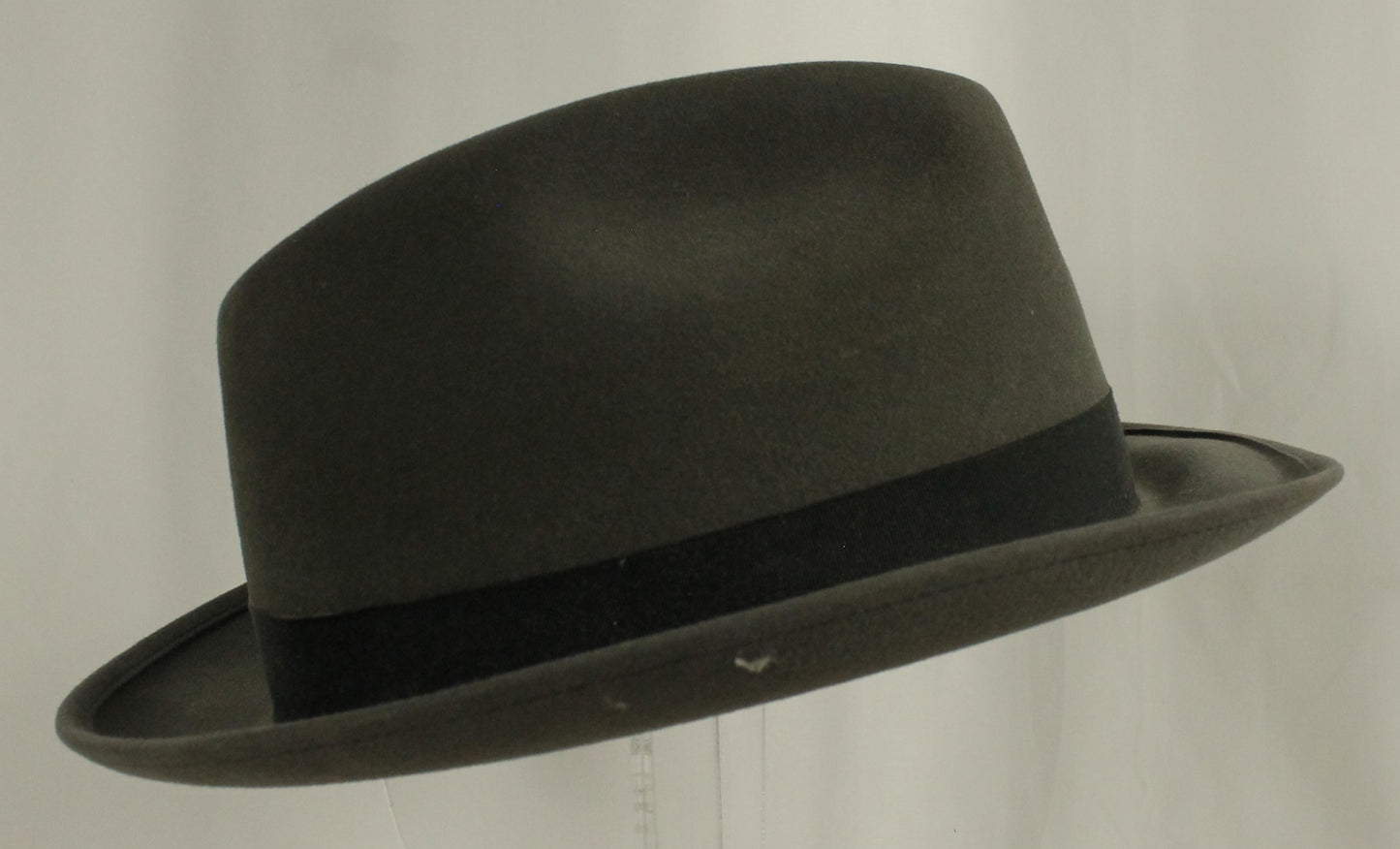 Vintage Mallory by Stetson Gray Fedora Hat – Size 7½ (60) with Original Octagonal Box