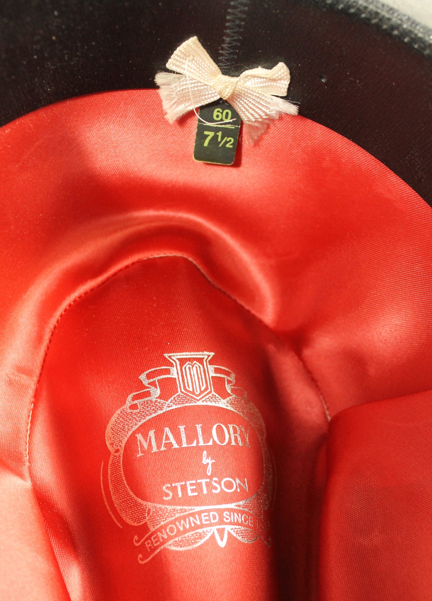 Vintage Mallory by Stetson Gray Fedora Hat – Size 7½ (60) with Original Octagonal Box