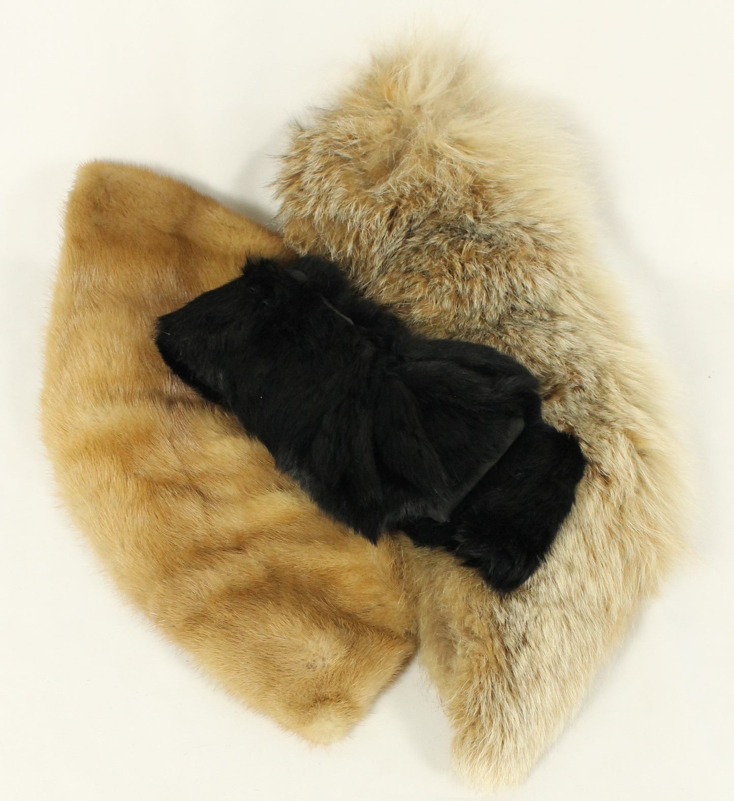 Lot of Three Vintage Fur Collars – Elegant, Timeless Accessories for Coats & Dresses