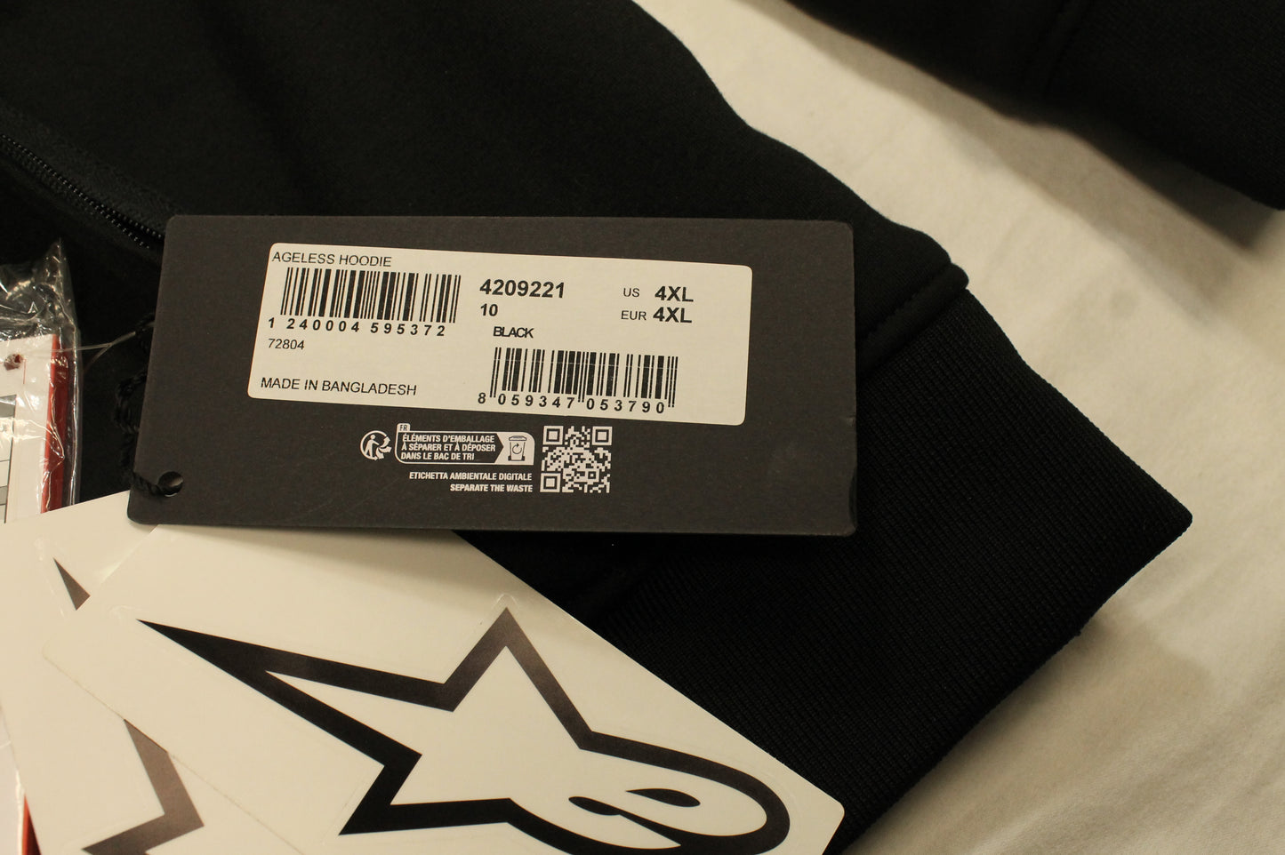 Alpinestars Motorcycling Hoodie Size 4XL