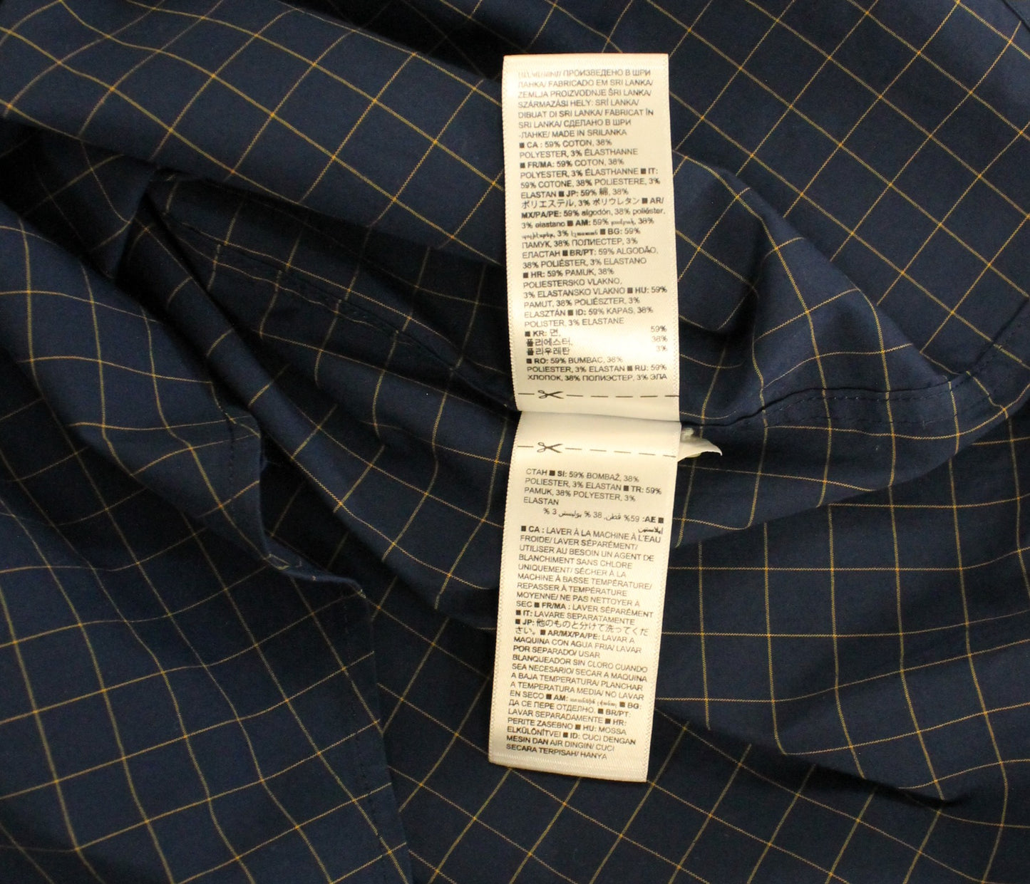Banana Republic Blue Purple Square Button-Down Men's Medium