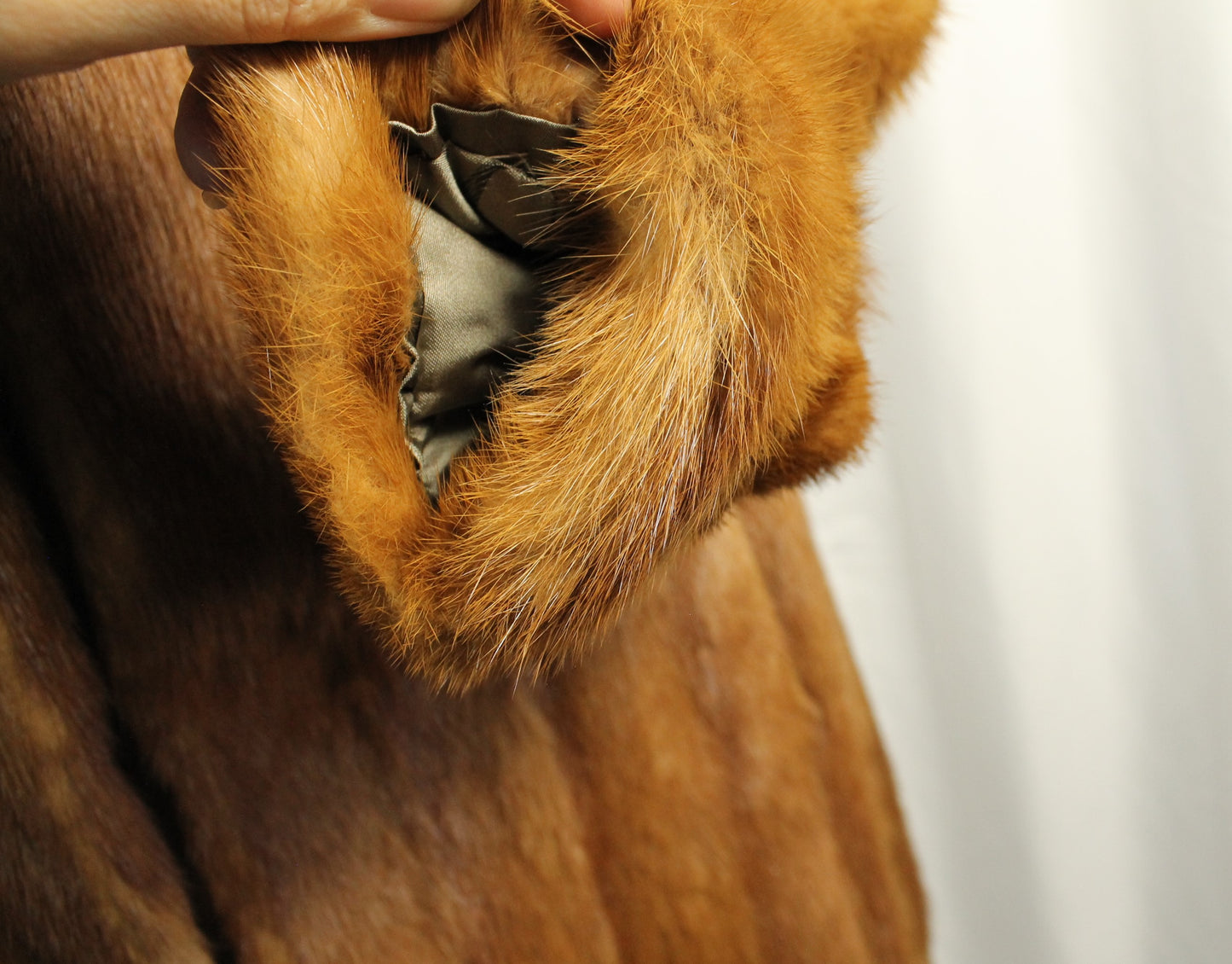 Luxurious Vintage Barringtons Russet Mink Fur Coat - Full Length, Elegant Style SIZE M