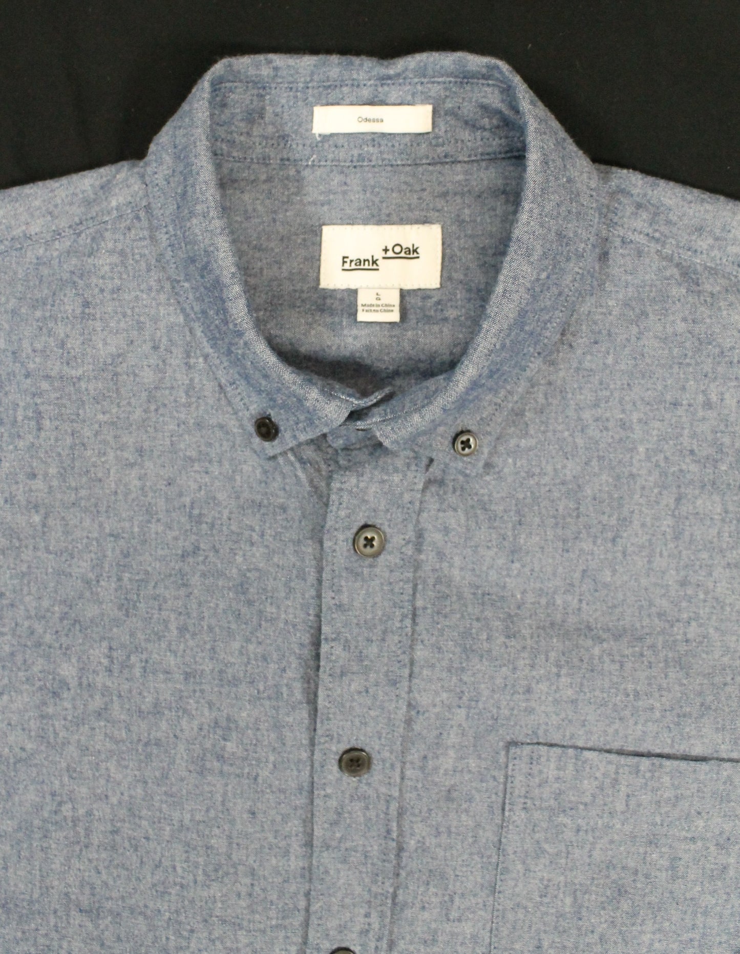 Frank and Oak Chambray Button-down Men's Large