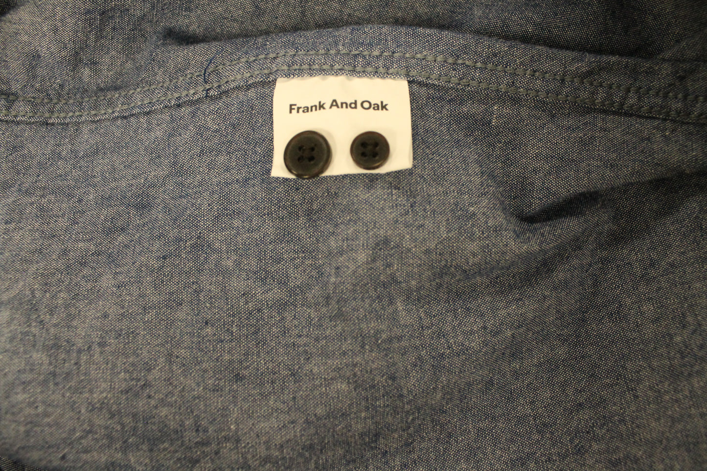 Frank and Oak Chambray Button-down Men's Large