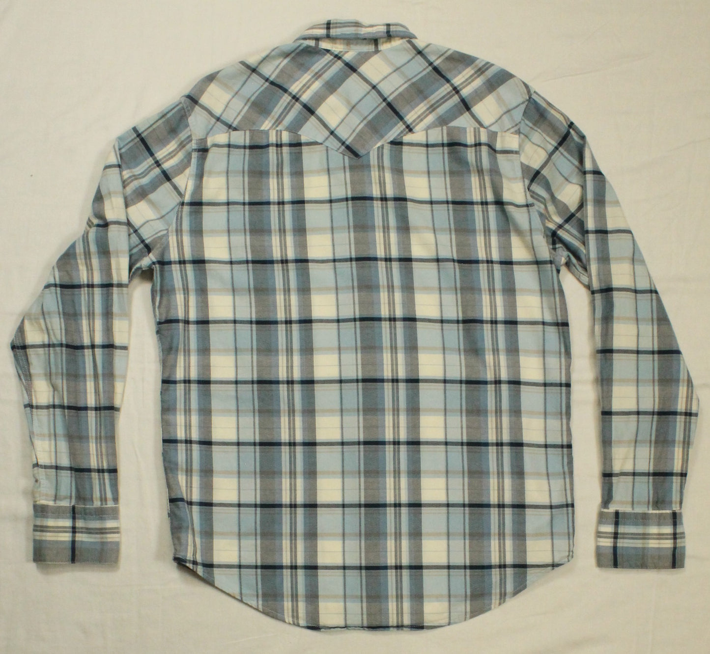 Levi's Blue Plaid Button-Down Shirt Men's Large