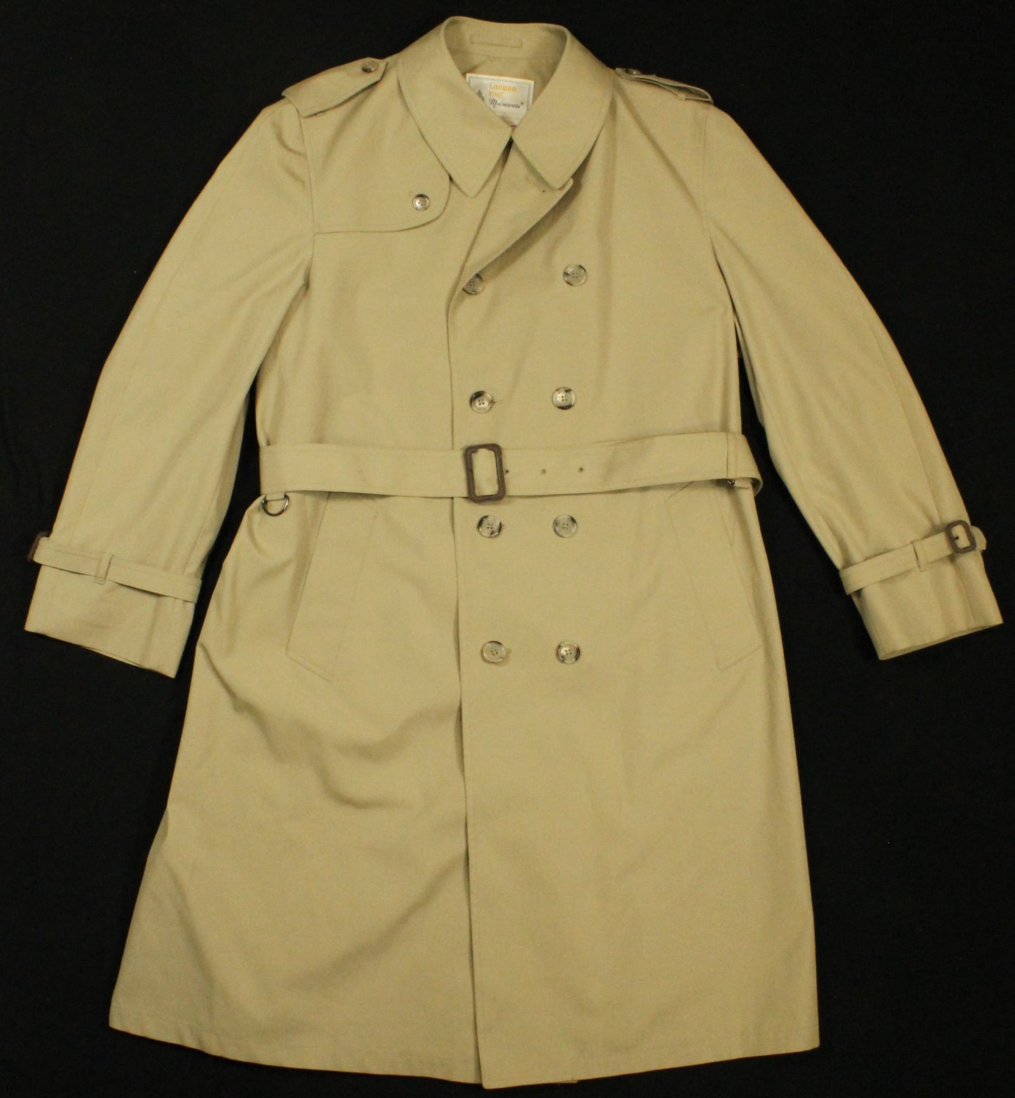 Vintage Men's London Fog Maincoats Trench Size 48 Tall