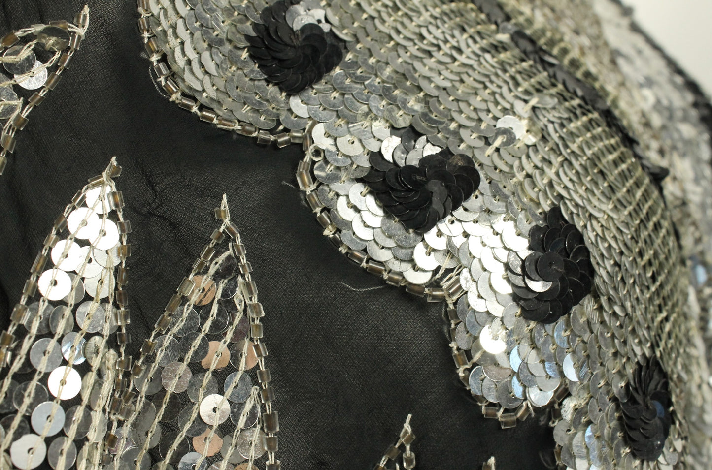 Vintage Sequin Butterfly Top – Dazzling Statement Piece Size Small