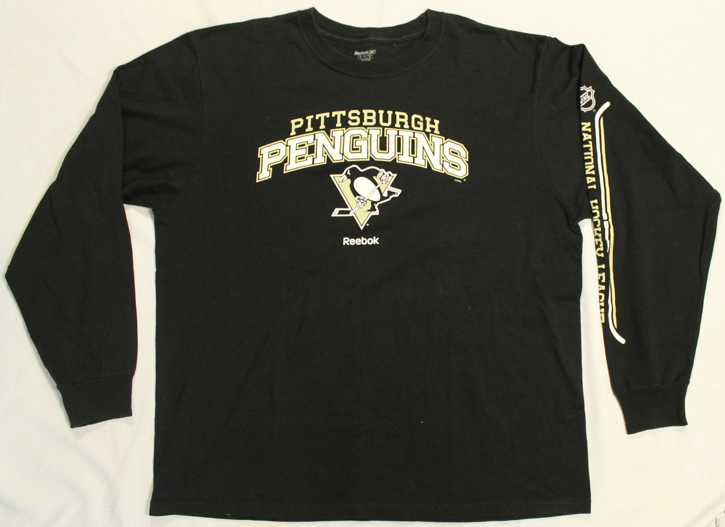 Reebok Pittsburgh Penguins Long Sleeve Shirt Men's Large