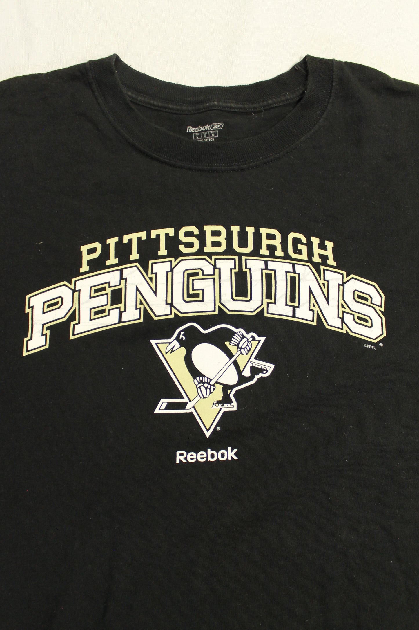 Reebok Pittsburgh Penguins Long Sleeve Shirt Men's Large
