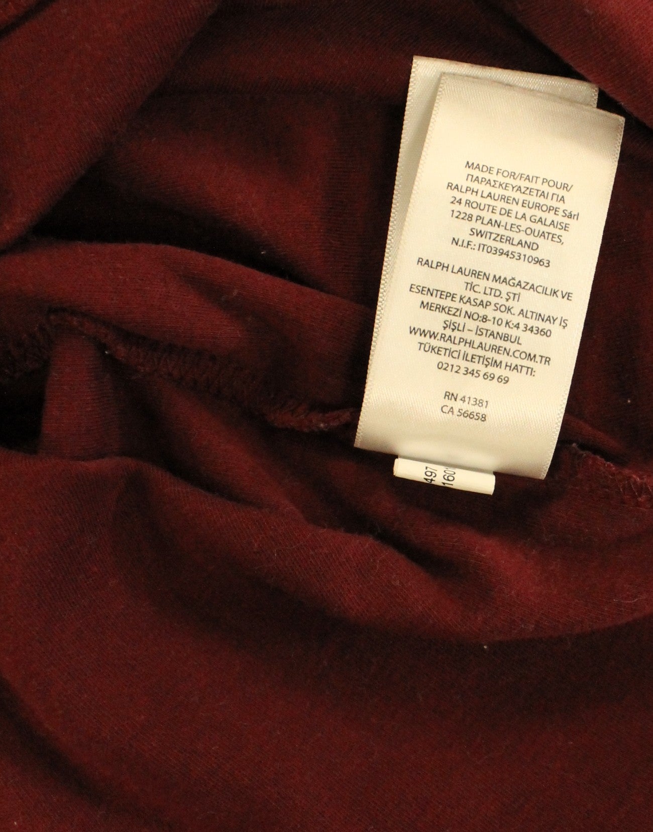 Polo By Ralph Lauren Burgundy Polo Size Medium