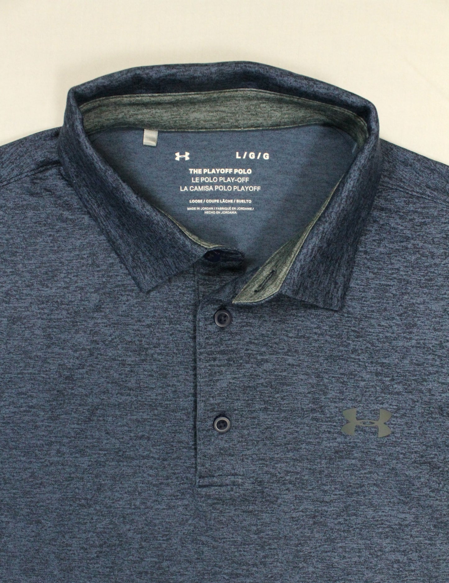 Under Armour Blue Polo Size Large