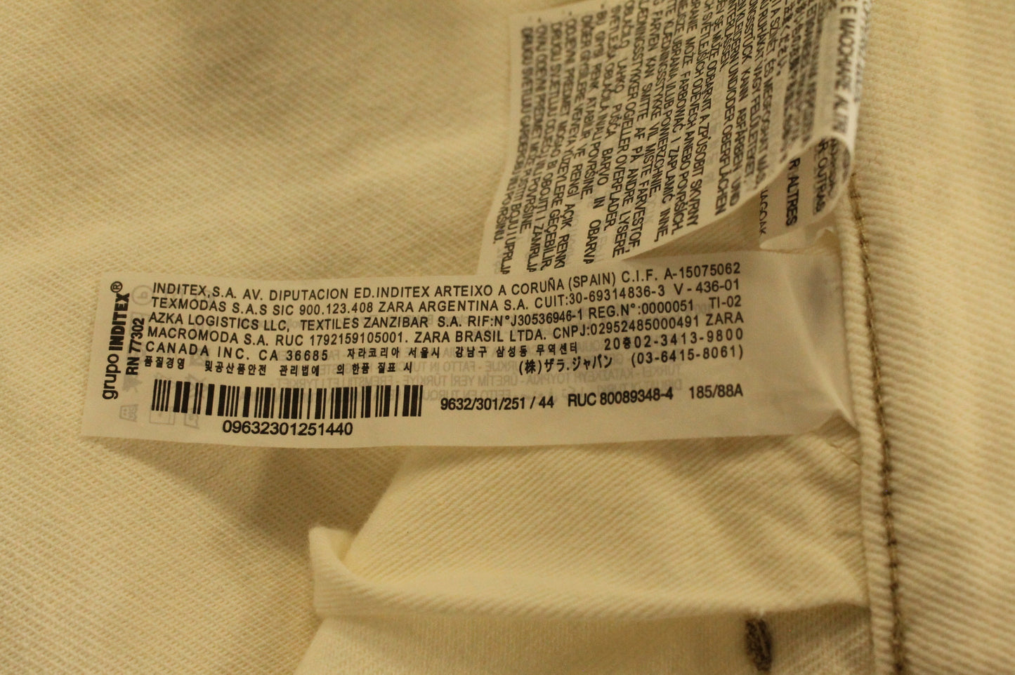 Zara Men's White Pants Size EU44 US34