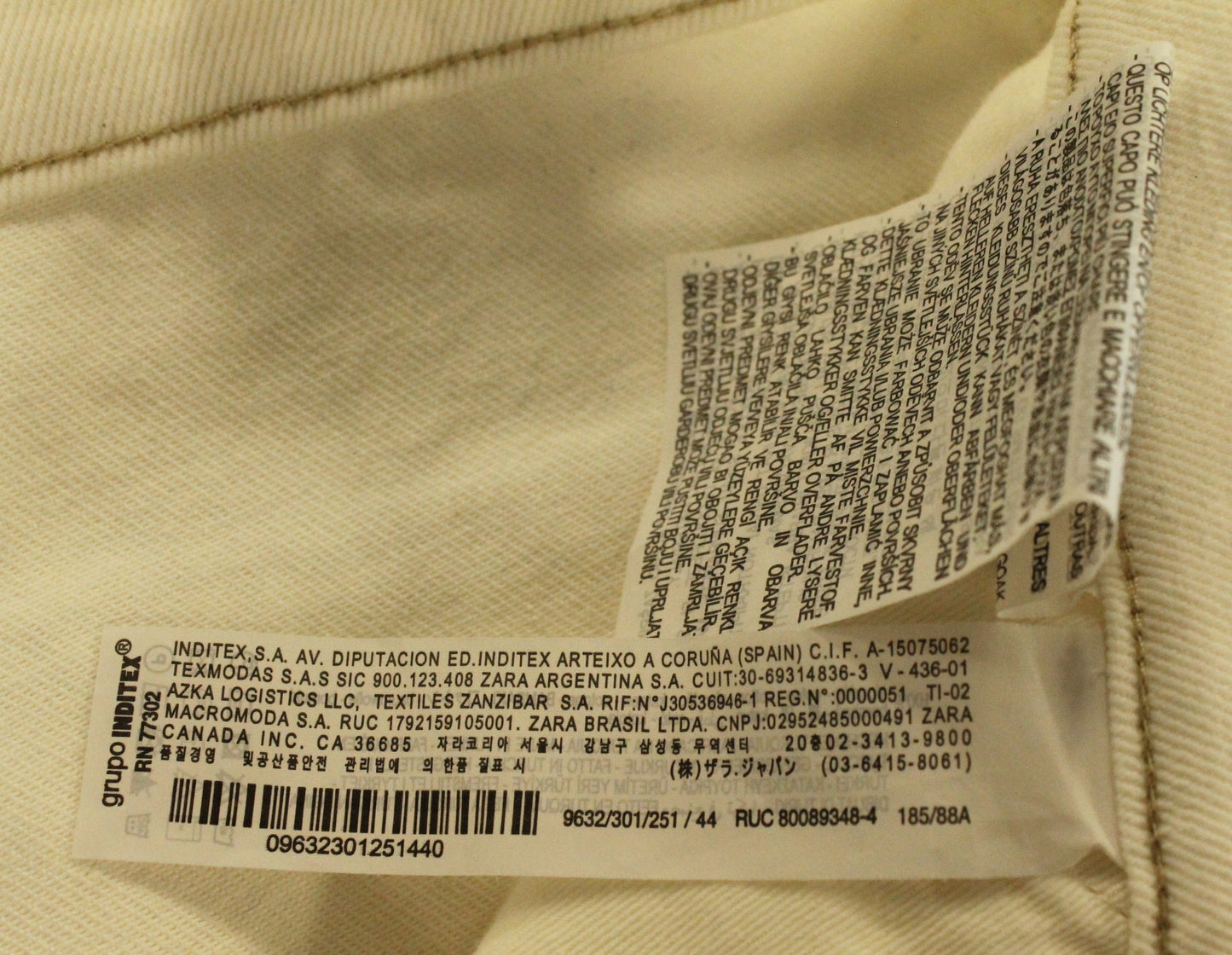 Zara Men's White Pants Size EU44 US34