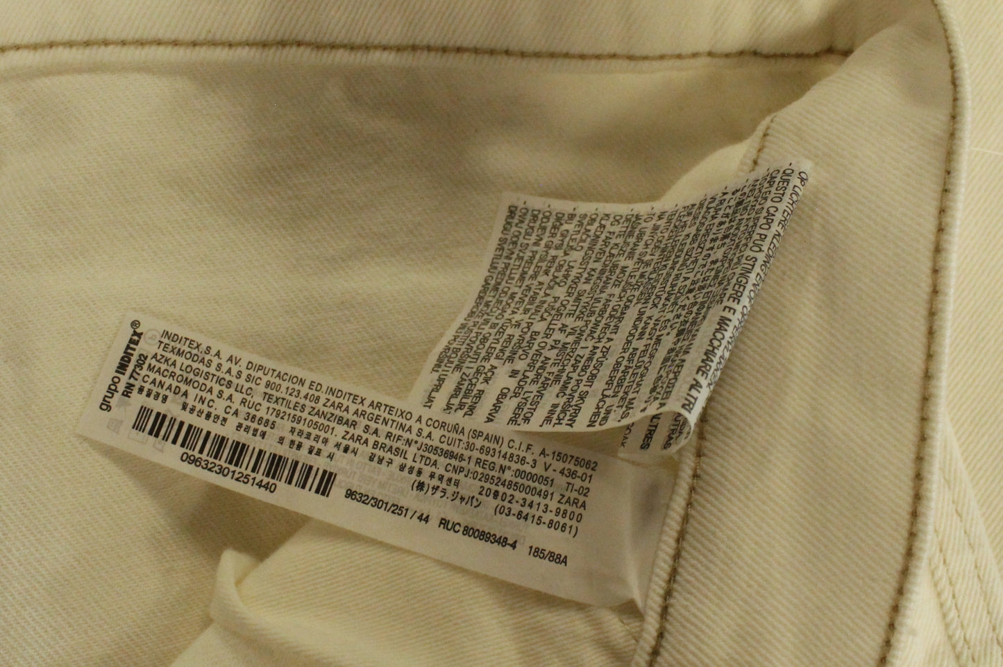 Zara Men's White Pants Size EU44 US34