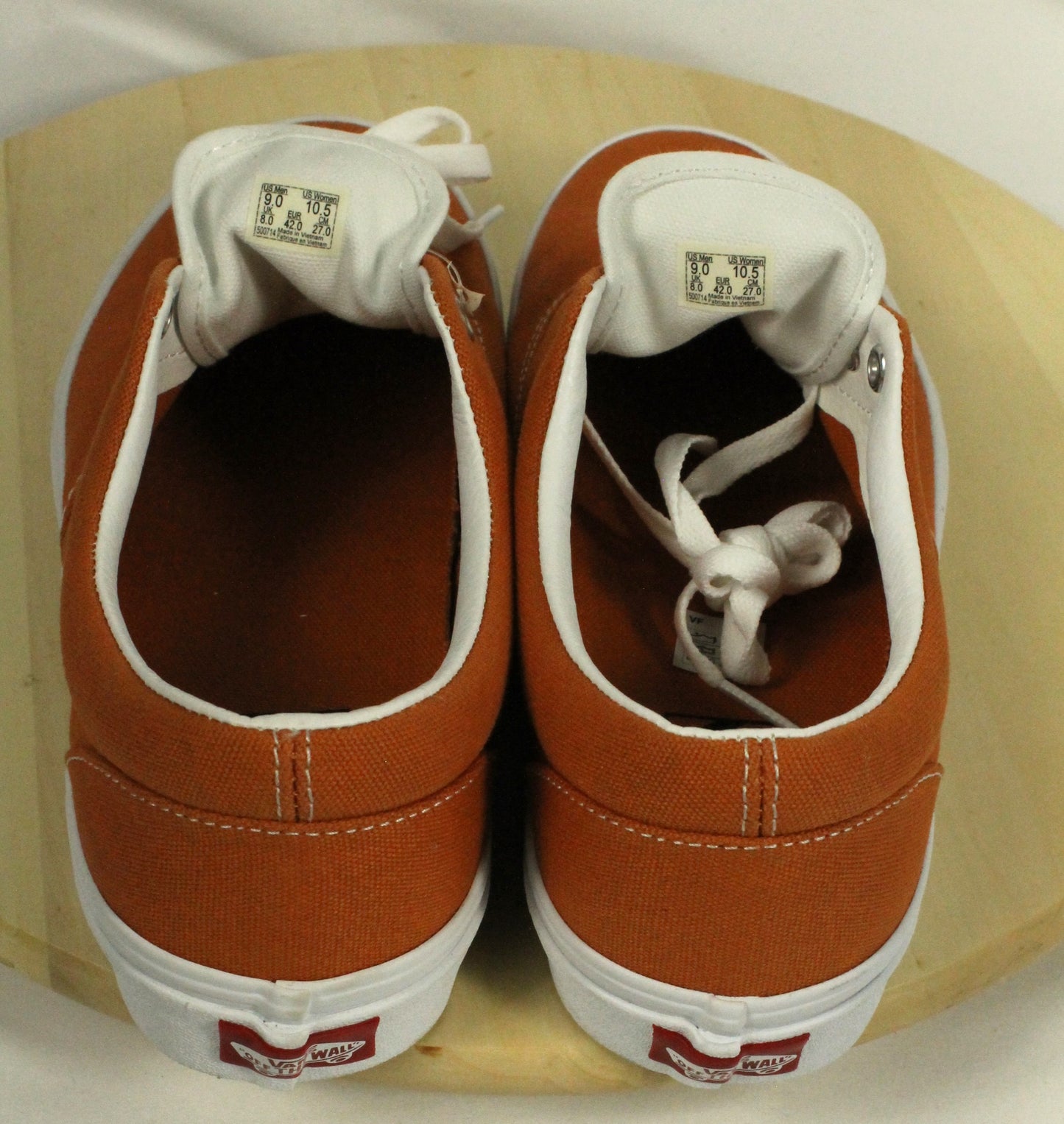 Vans Orange Skate Shoes
