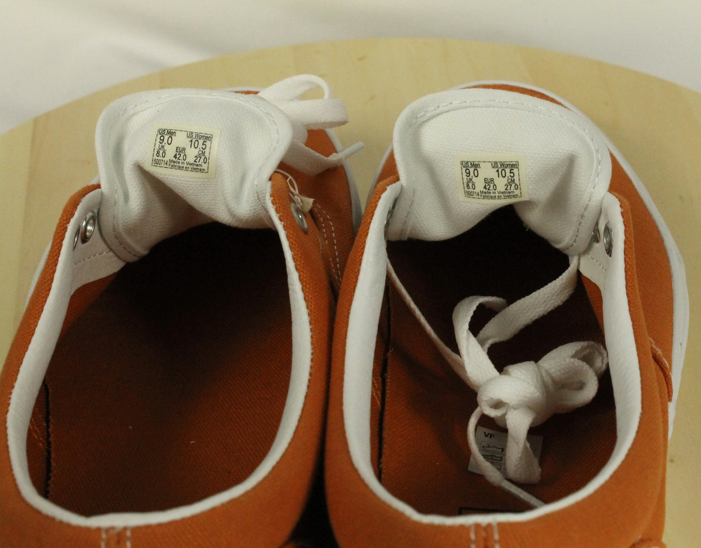 Vans Orange Skate Shoes