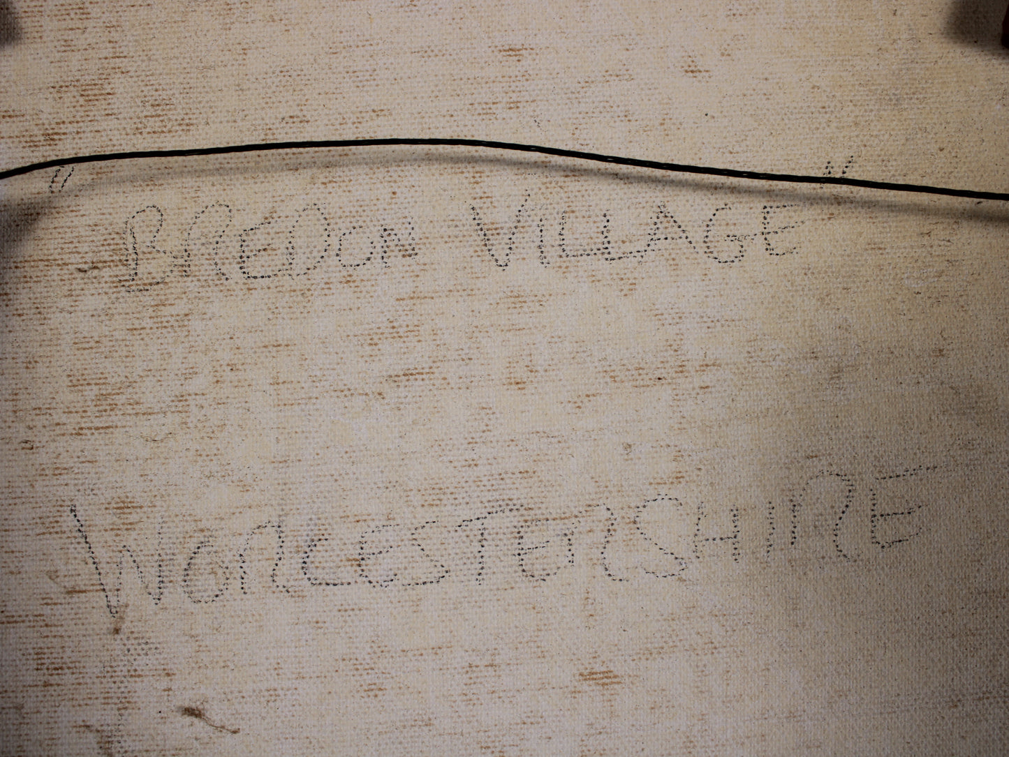 Original L. Thorpe Oil Painting - Bredon Village Worcestershire Landscape