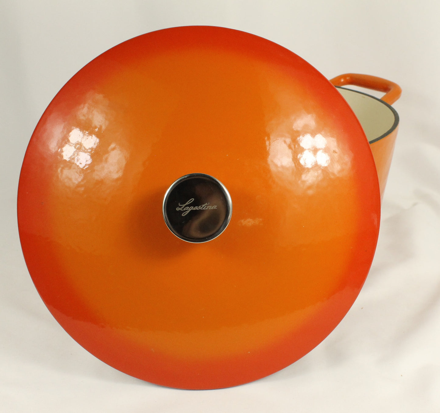 Lagostina Orange Cast Iron Dutch Oven with Lid