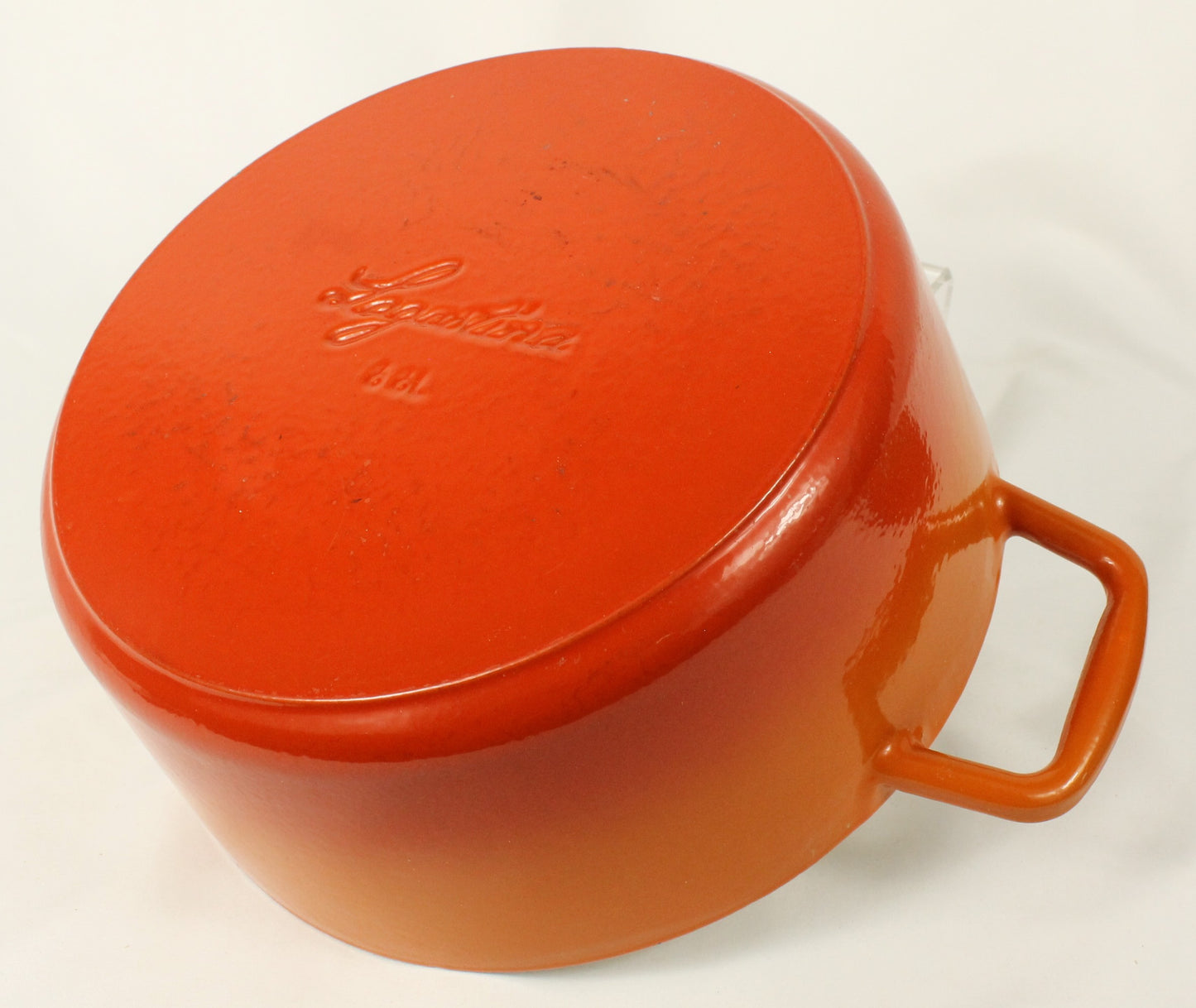 Lagostina Orange Cast Iron Dutch Oven with Lid