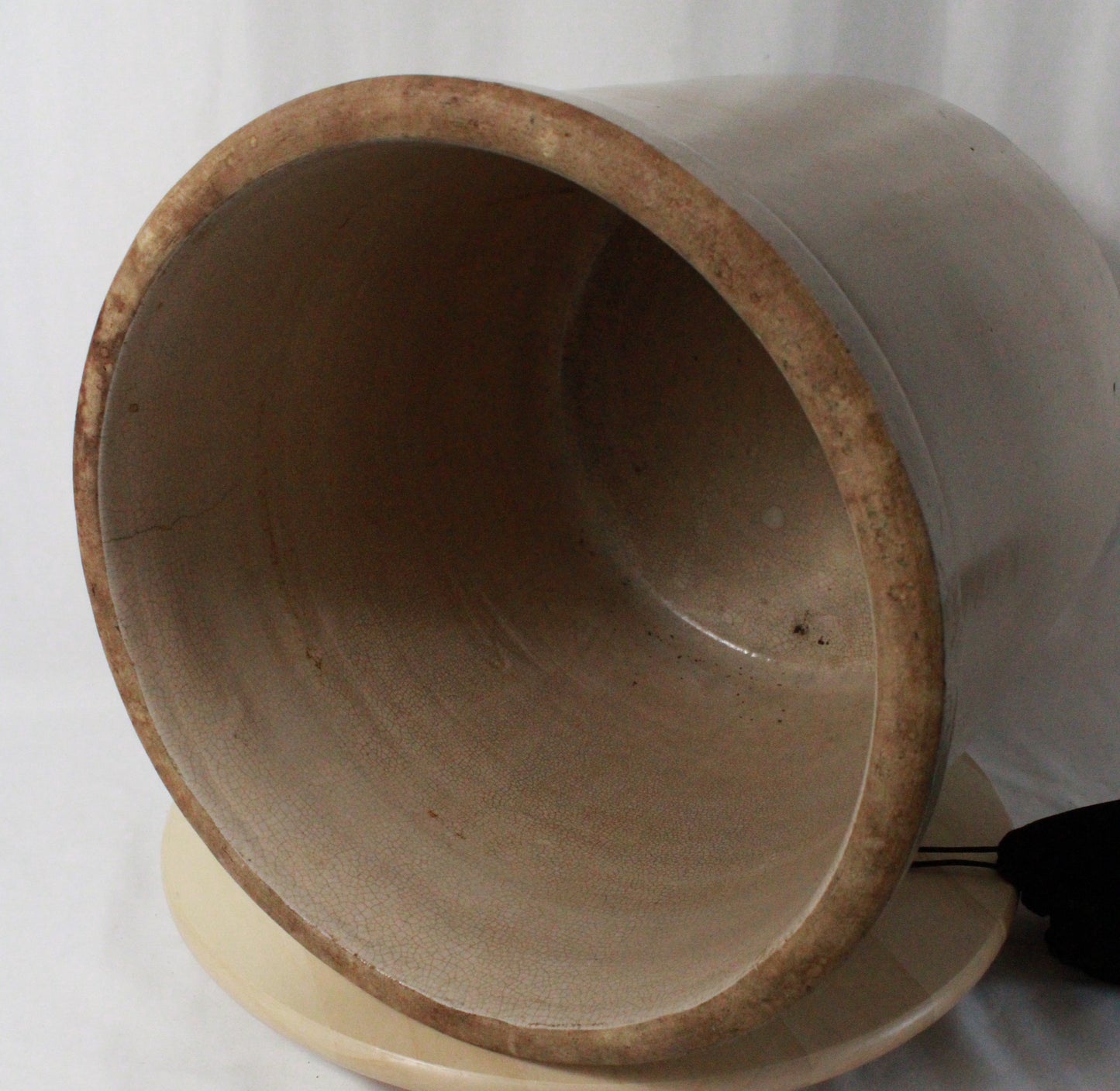 Vintage Robinson Ransbottom Style 4 Gallon Crown Stoneware Crock