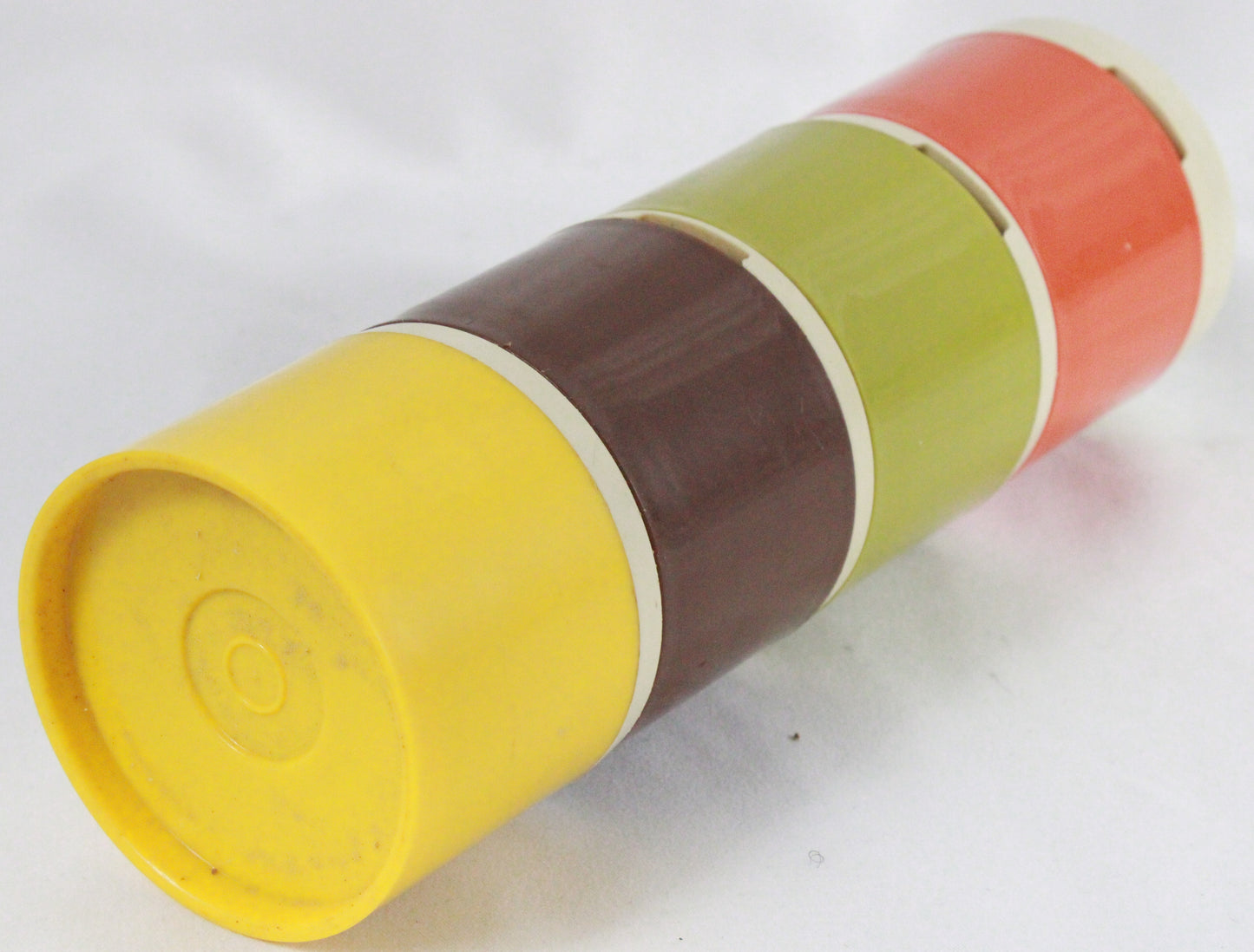 Vintage Tupperware Stacking Spice Shaker Set - Four Tier Earth Tones