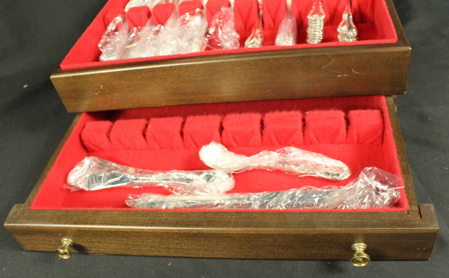 Magnolia Sliver Plate Flatware 64 pieces