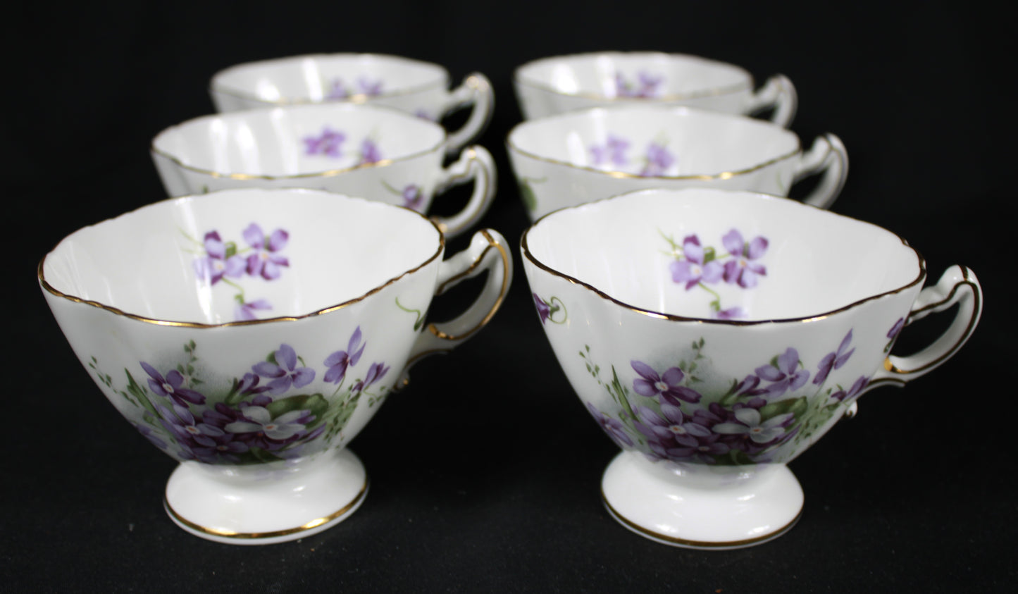 Hammersley Victorian Violets Bone China Tea Set - 11 Pieces