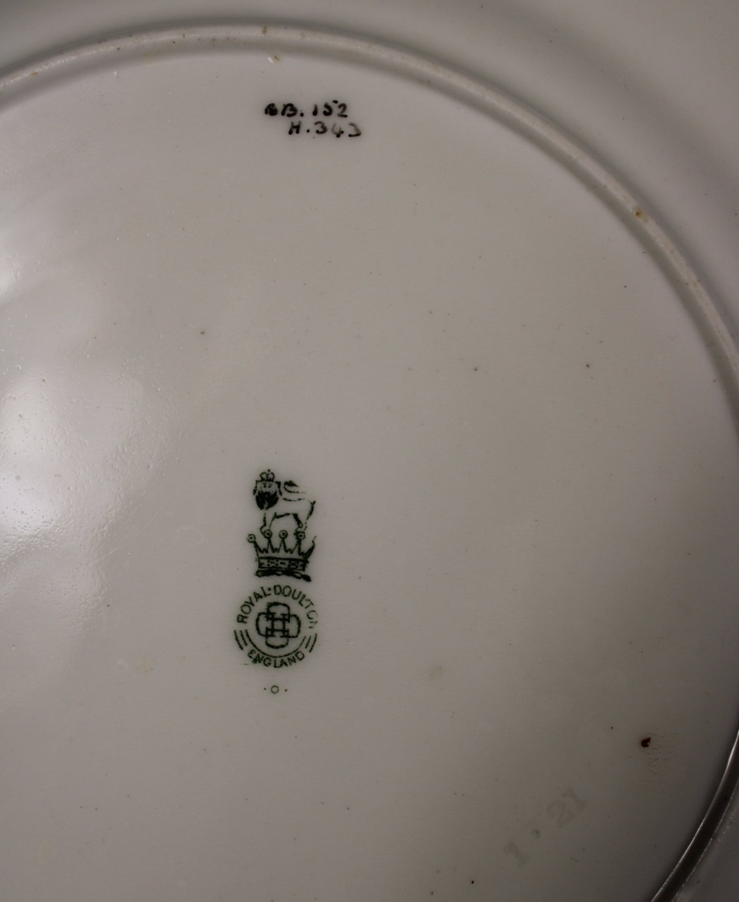Royal Doulton H343 Hand Painted Floral Scalloped Plate