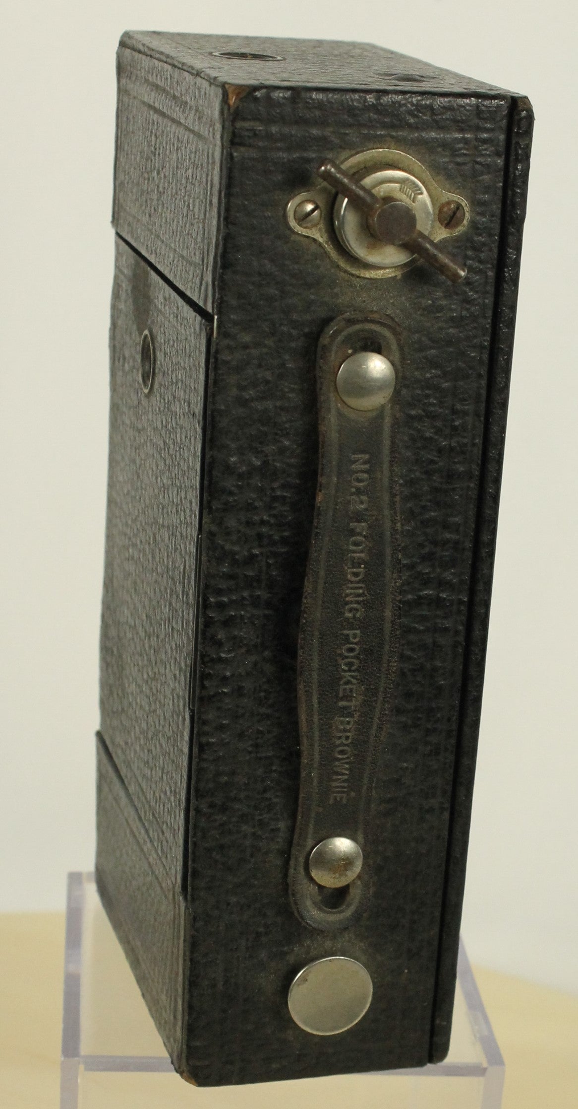 Antique Kodak No. 2 Folding Pocket Brownie Model B Camera with Red Bellows (Early 1900s)