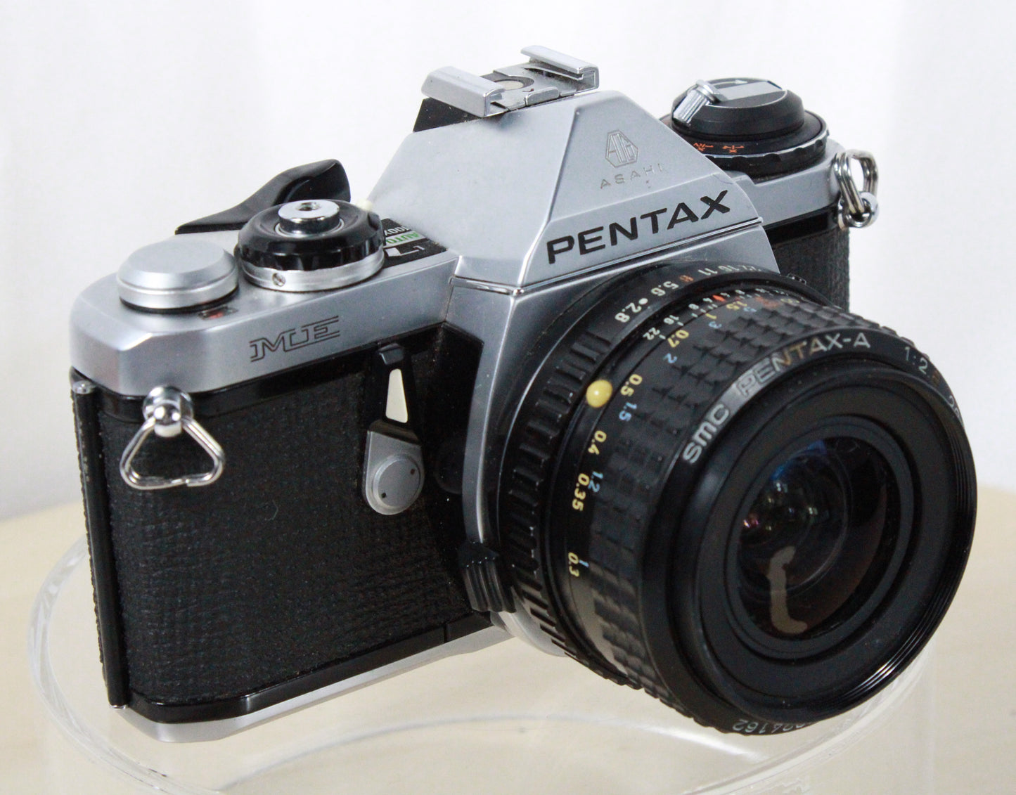 Pentax ME Super 35mm SLR Camera with 28mm f/2.8 Lens and Case