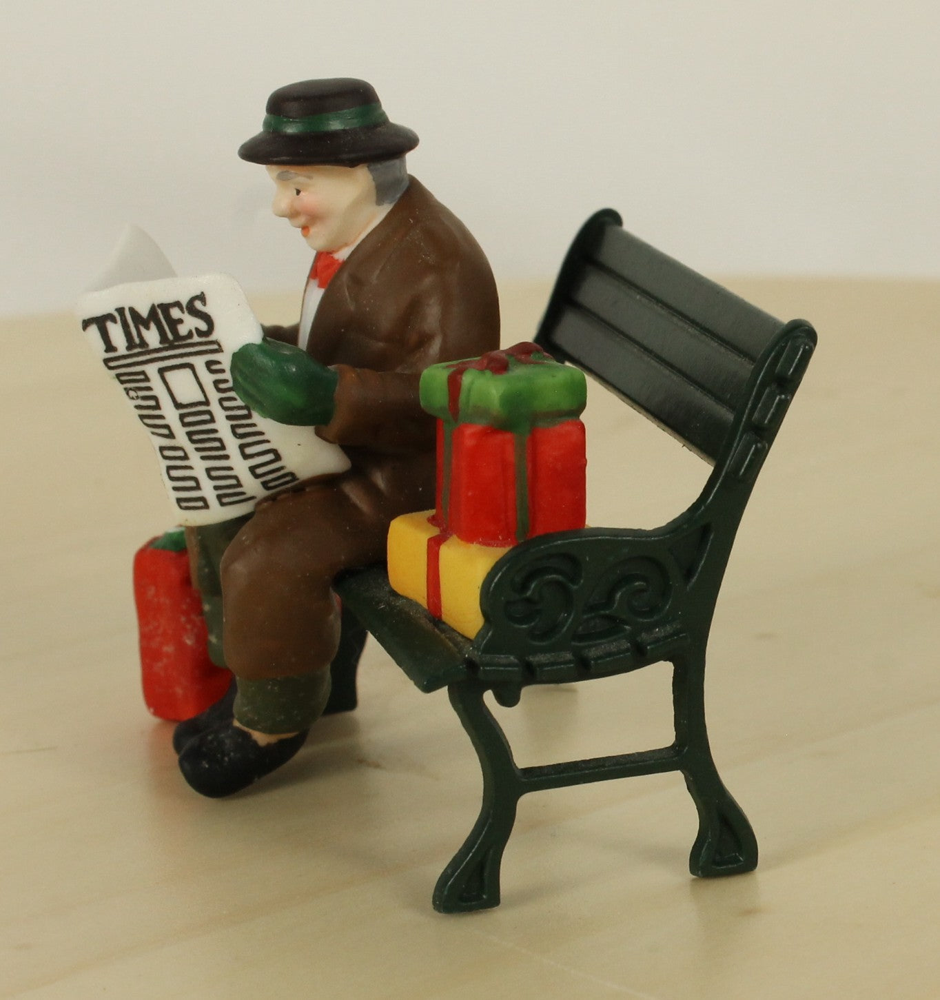 Old Man Reading the Times Dept.56 Figurine