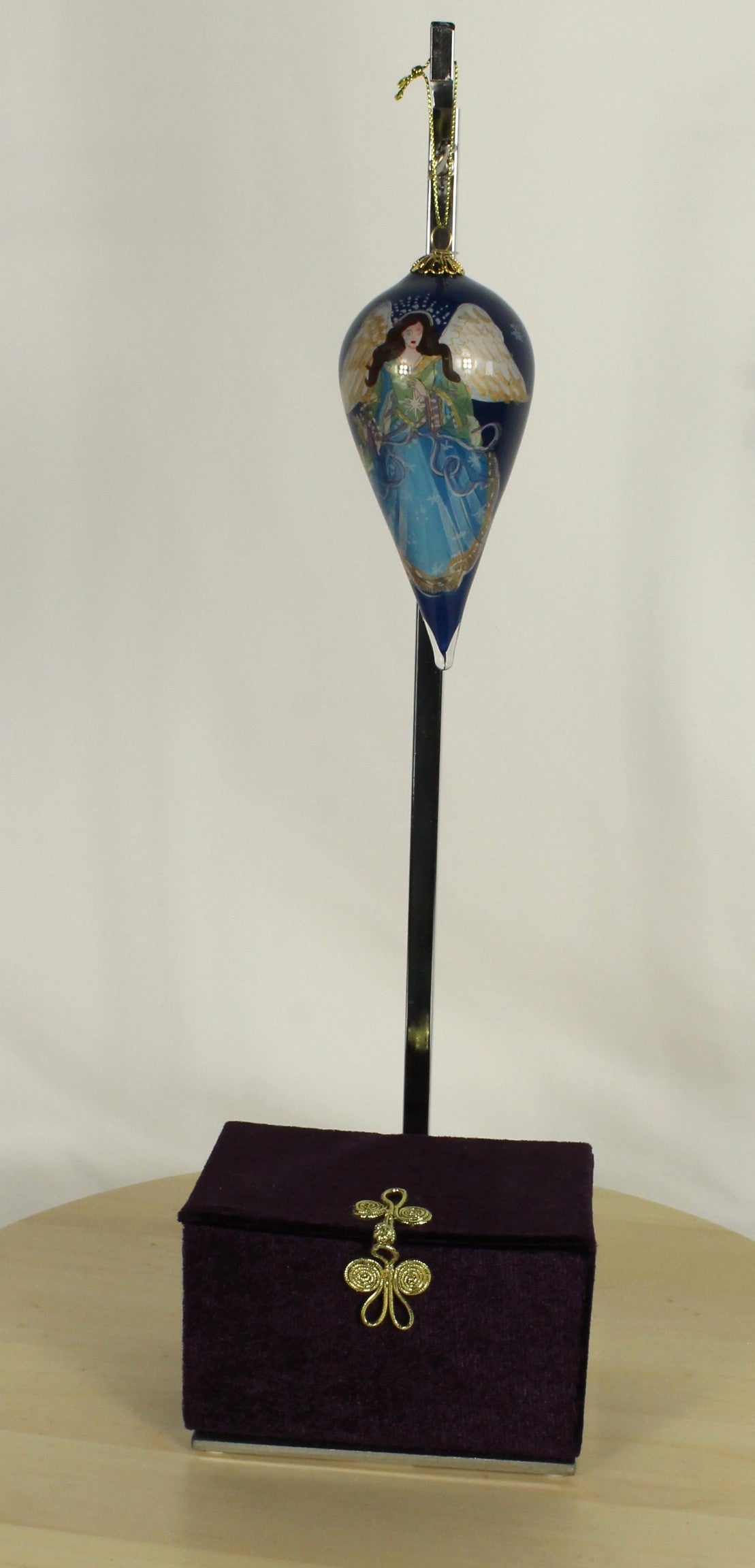 Le Bien Glass Angel Tear Drop Ornament
