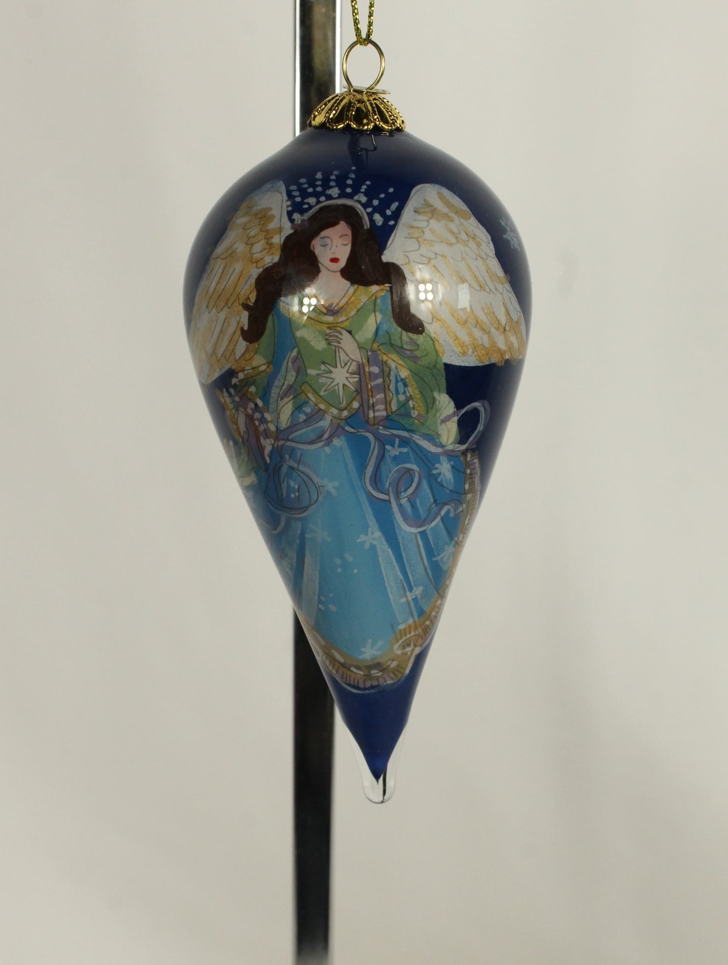 Le Bien Glass Angel Tear Drop Ornament