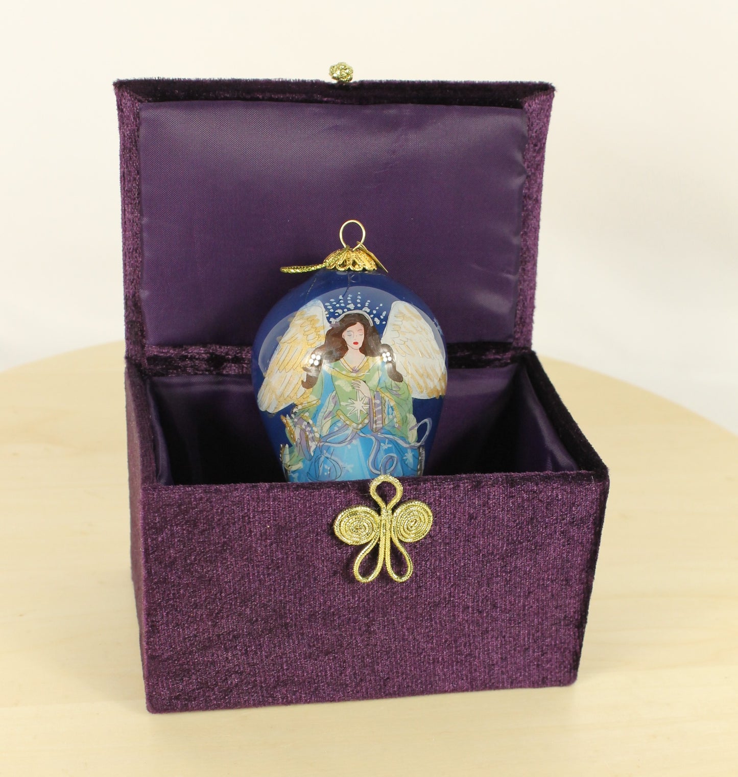 Le Bien Glass Angel Tear Drop Ornament