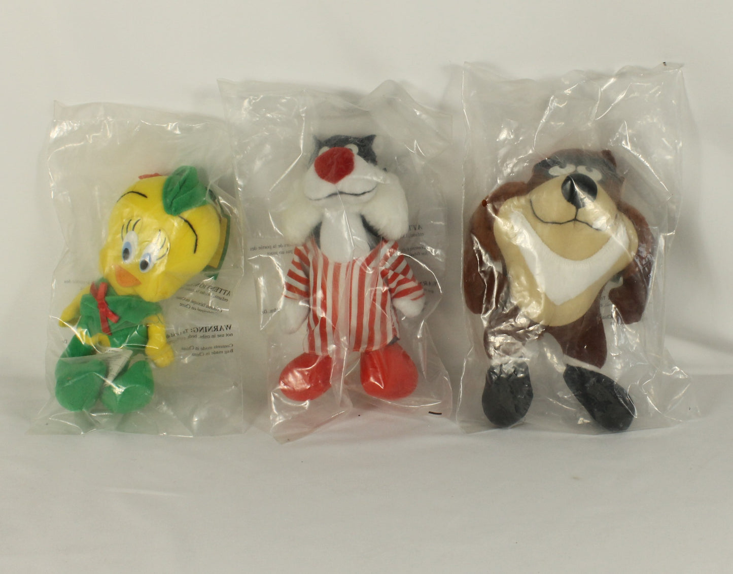 Set of Three McDonald's Looney Tunes Plush Toys