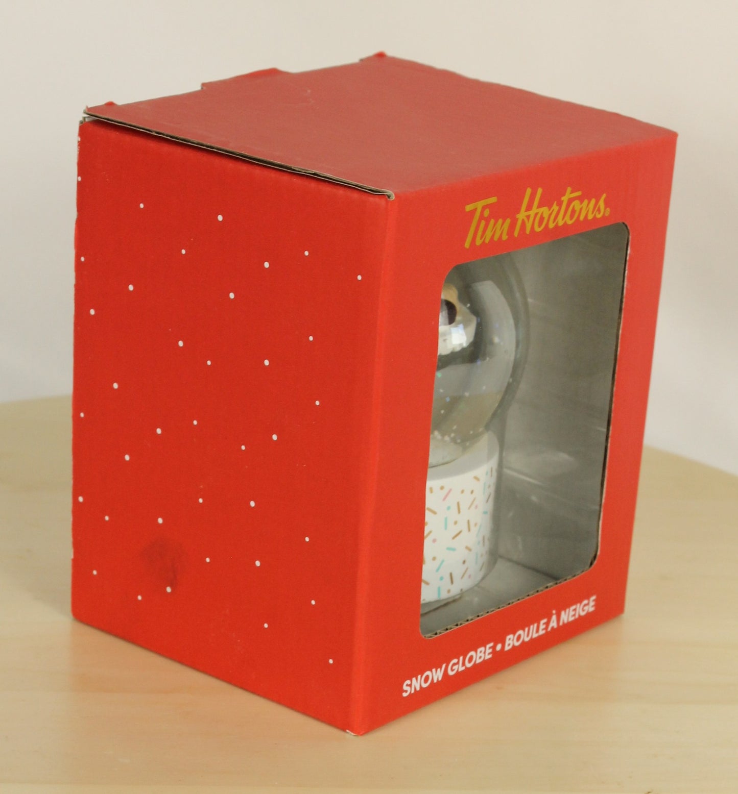 Tim Hortons "Cake Stand" Snow Globe