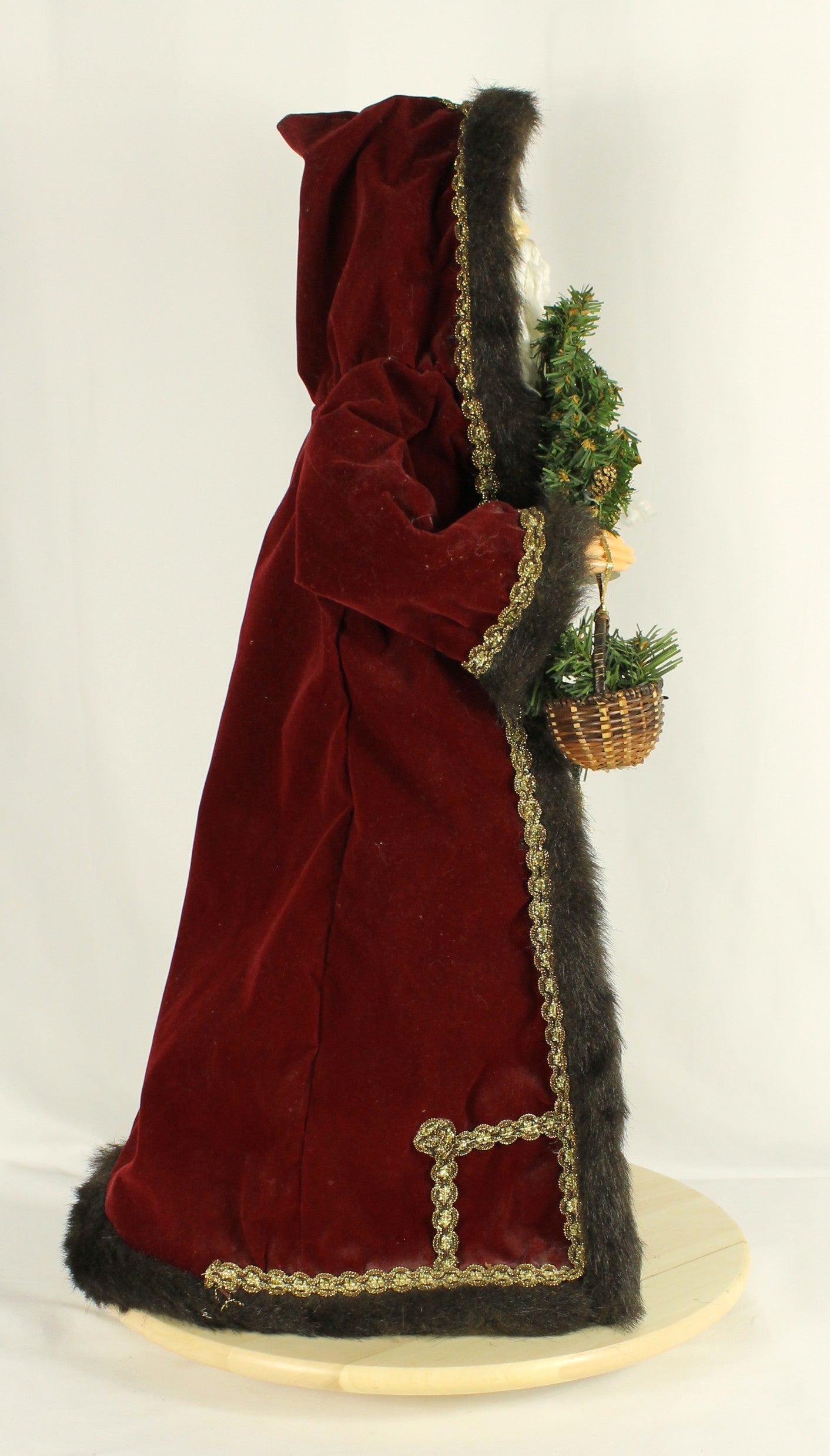 Father Christmas with Staff and Basket