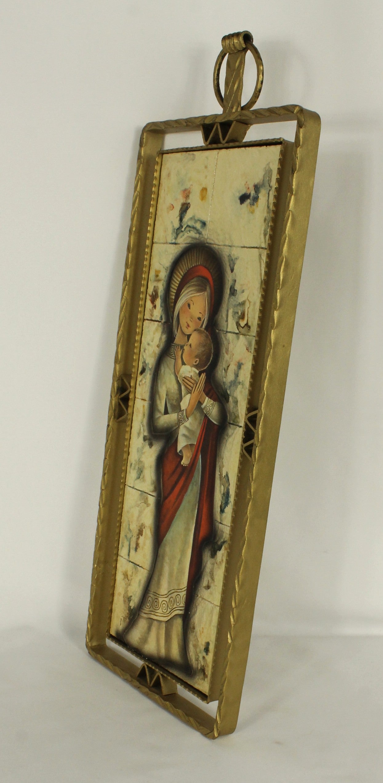 Tile Picture "Angel & Infant" Made in Spain