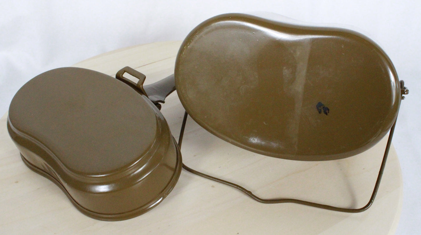 Authentic Soviet 1986 Military Aluminum Mess Kit