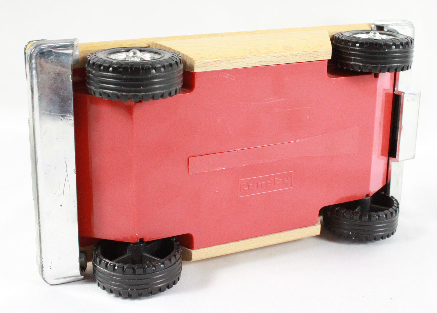 Vintage Lundby of Sweden Wooden Convertible with Poseable Doll
