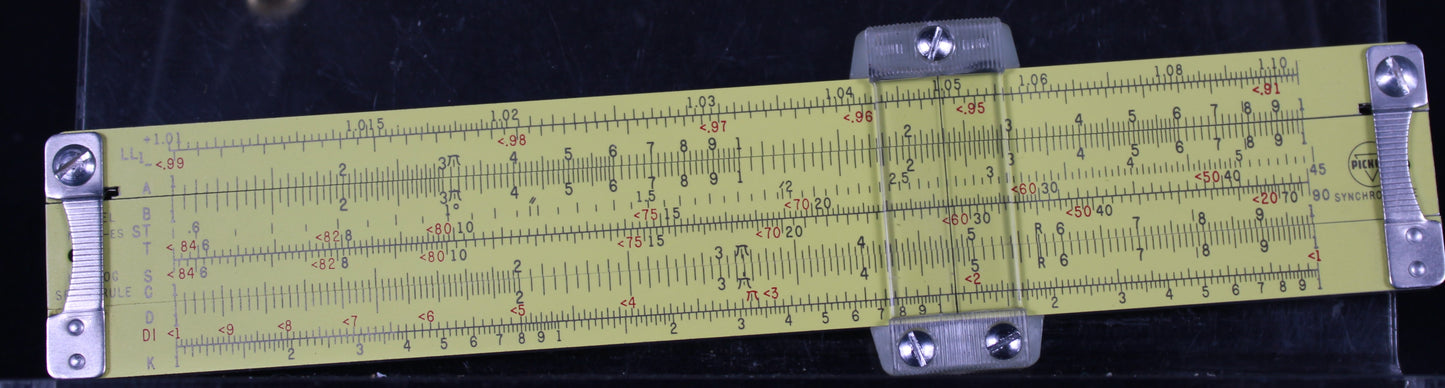 Vintage Pickett Model N600-ES All-Metal Pocket Slide Rule