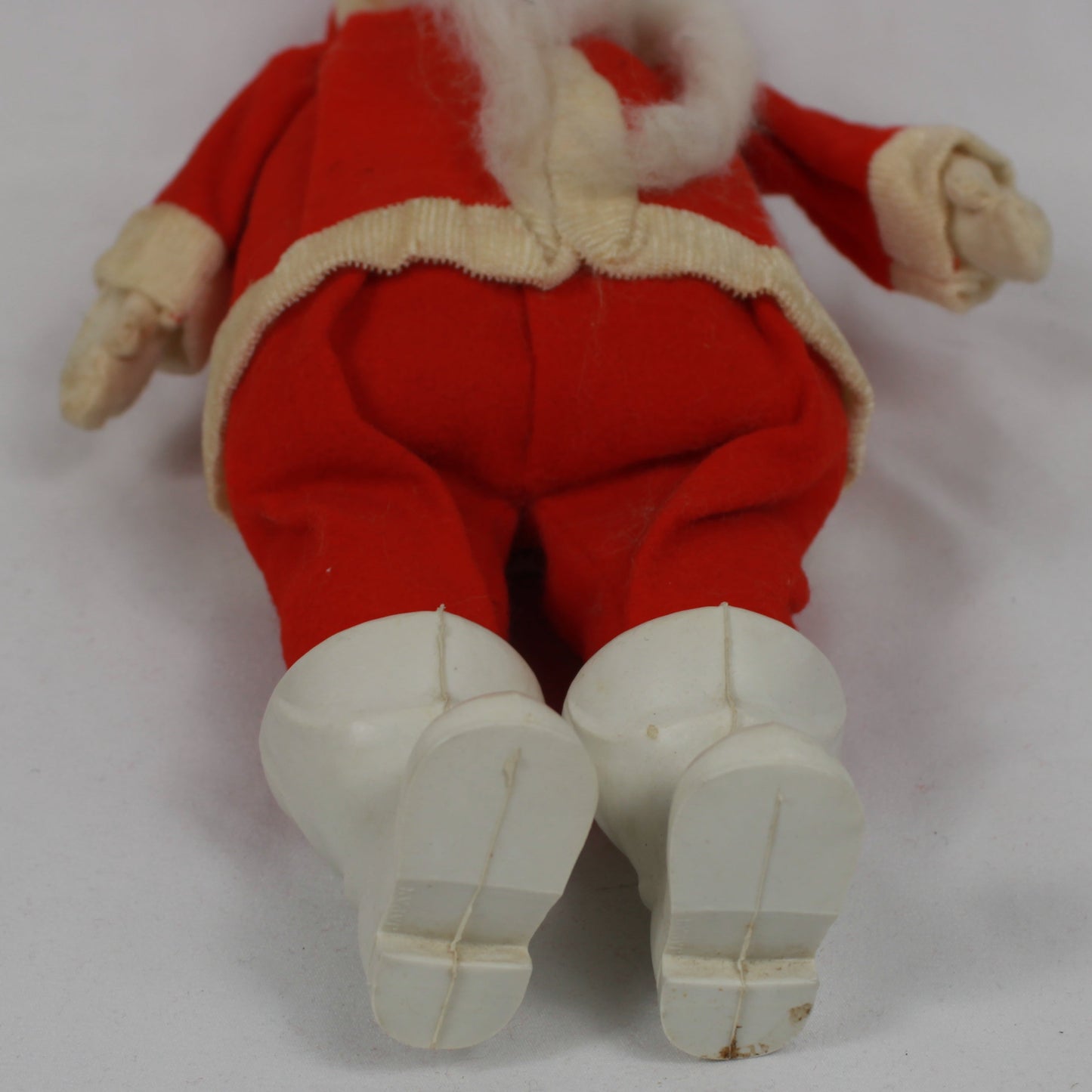 Vintage Mid-Century Celluloid Face Santa Claus Doll