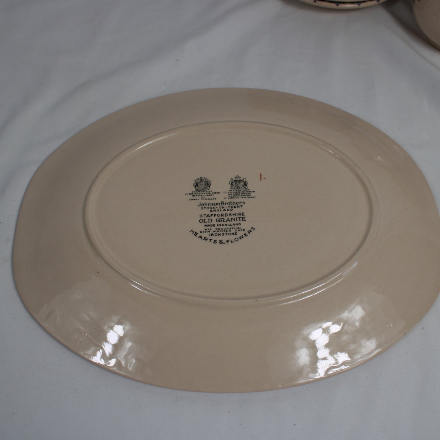 Johnson Brothers Hearts and Flowers Old Granite Ironstone Set (20 Pcs) Made in England