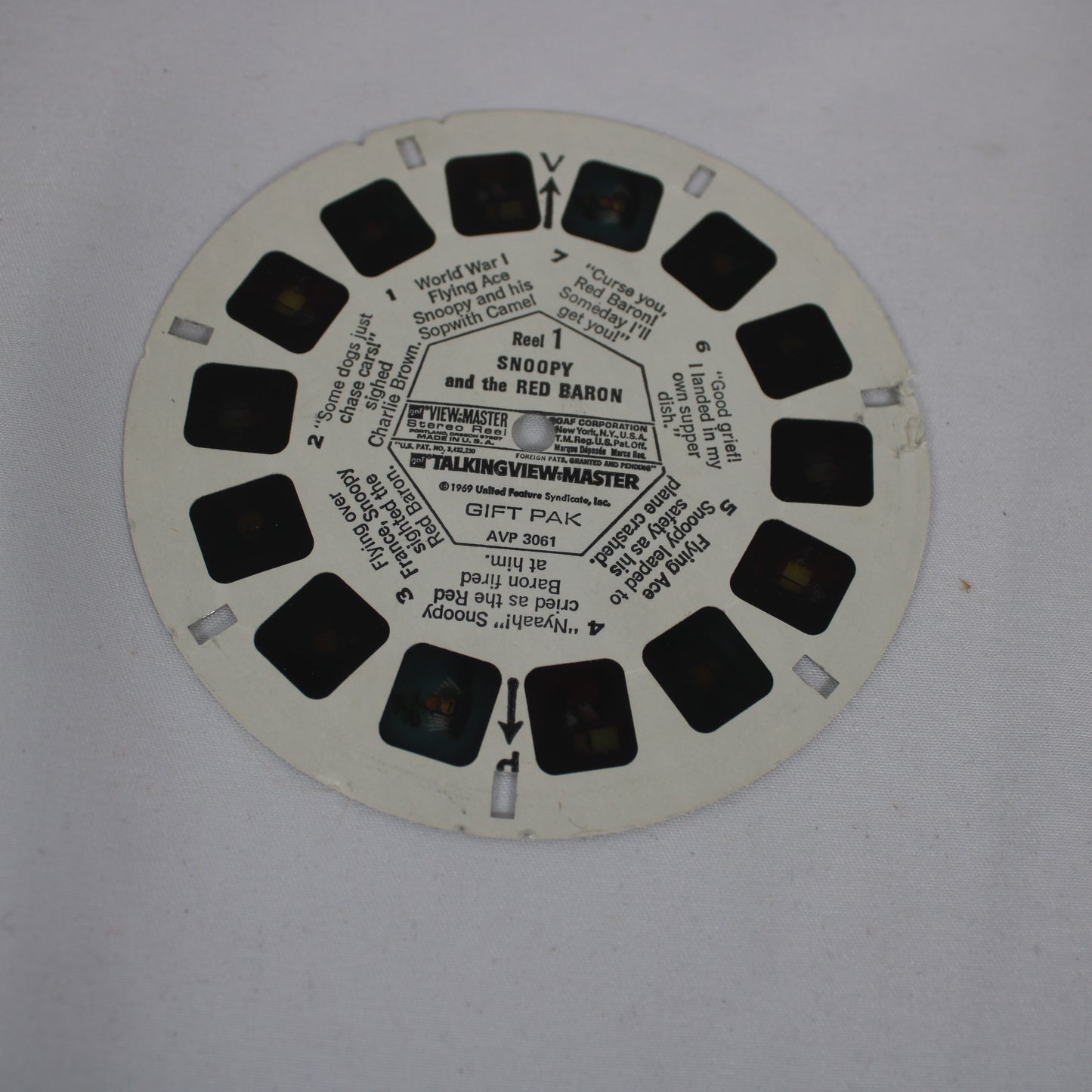 Red GAF View-Master 3D Viewer with 5 Reels Set