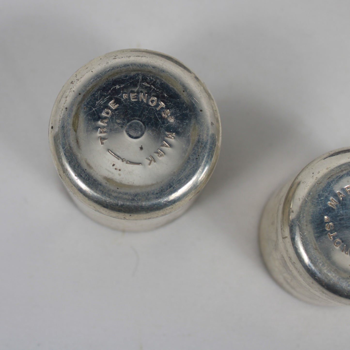 Electroplated Stacking Shot Glass Set in Monogrammed Leather Case